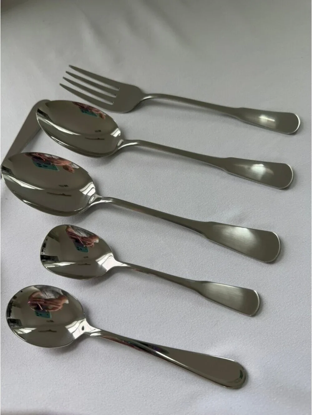 6pcs. Oneida Stainless Steel Serving Tools & Sugar Spoons